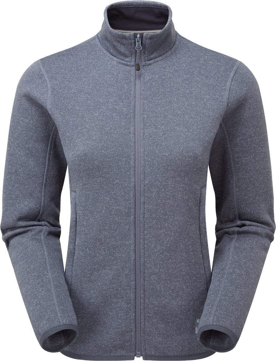 Sprayway Abhail Fleecejack Dames Lange rits fleece Storm Cloud Grijs