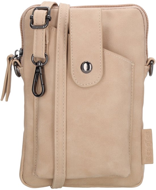 Beagles Lourenza Telefoontasje - Phonebag - Crossbody - Dames - Dames Tas - Lichttaupe
