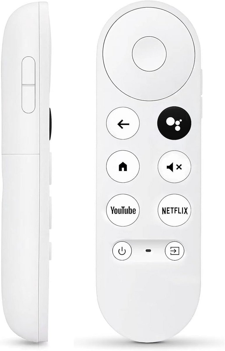 Universele Voice Afstandsbediening voor Chromecast 4K TV HD Speler - Vervanging met Spraakfunctie