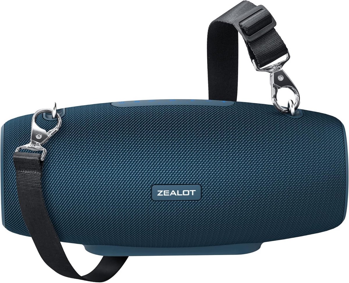 Draagbare Bluetooth Speaker 60W met Diepe Bass, IPX5 Waterdicht & 40 Uur Speeltijd