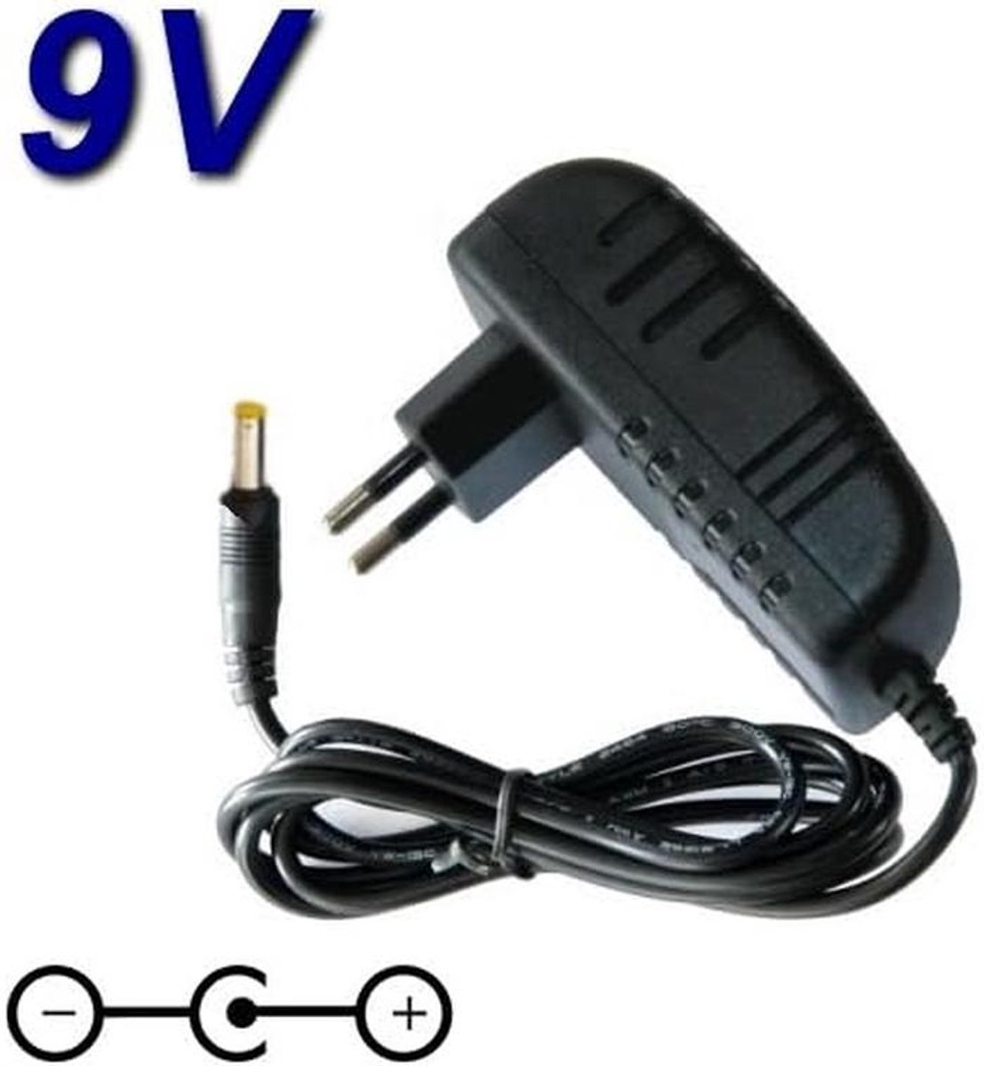 Universele 9V Oplader voor Draagbare DVD-spelers en Televisies - AC/DC Adapter