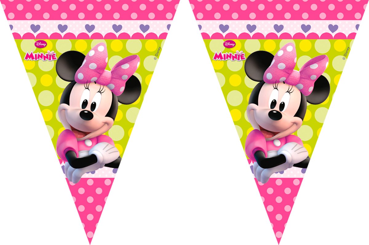 Minnie Mouse Party vlaggenlijn - 3 meter