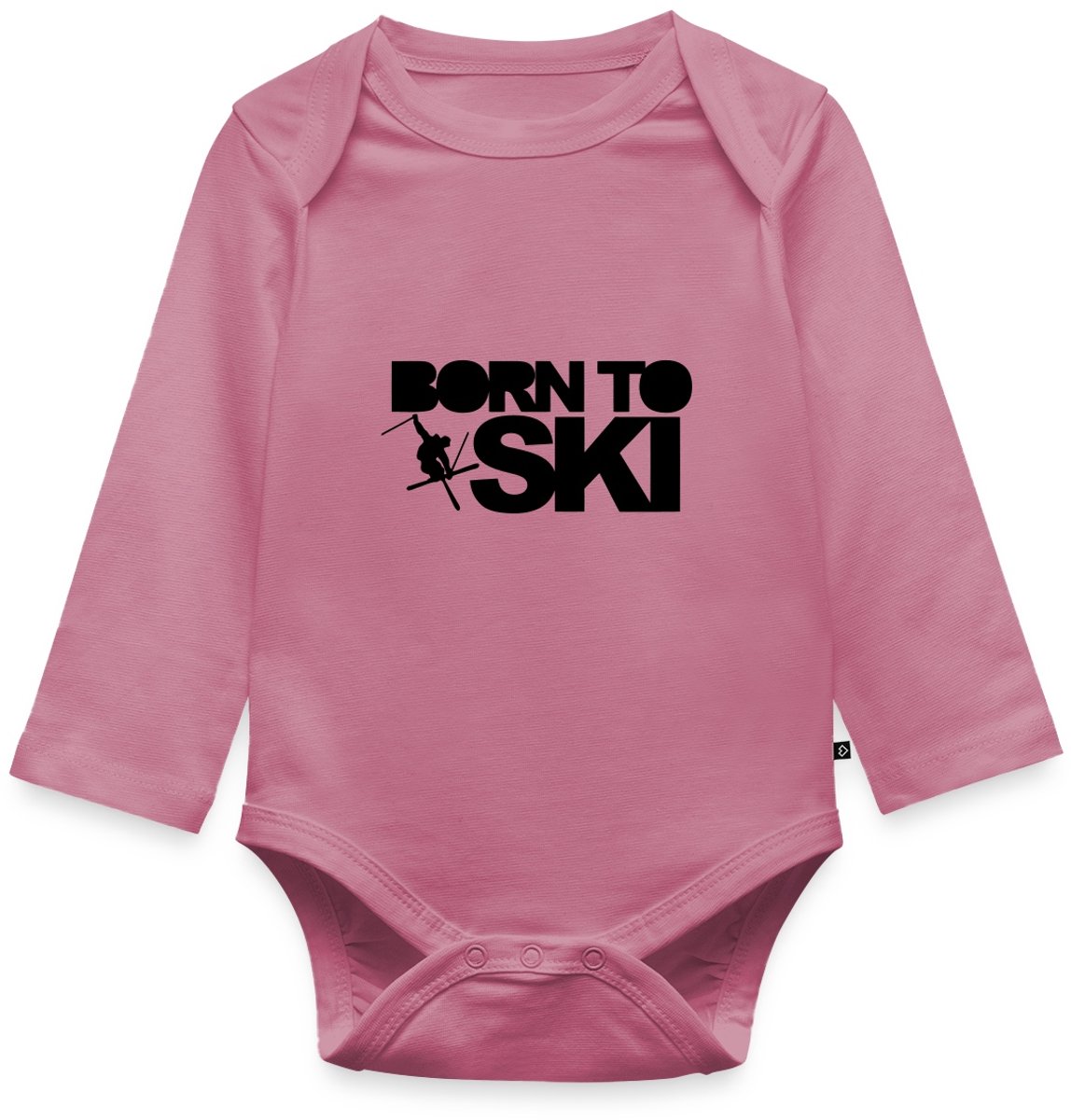 Born To Ski Wintersport Baby Rompertje Met Lange Mouwen
