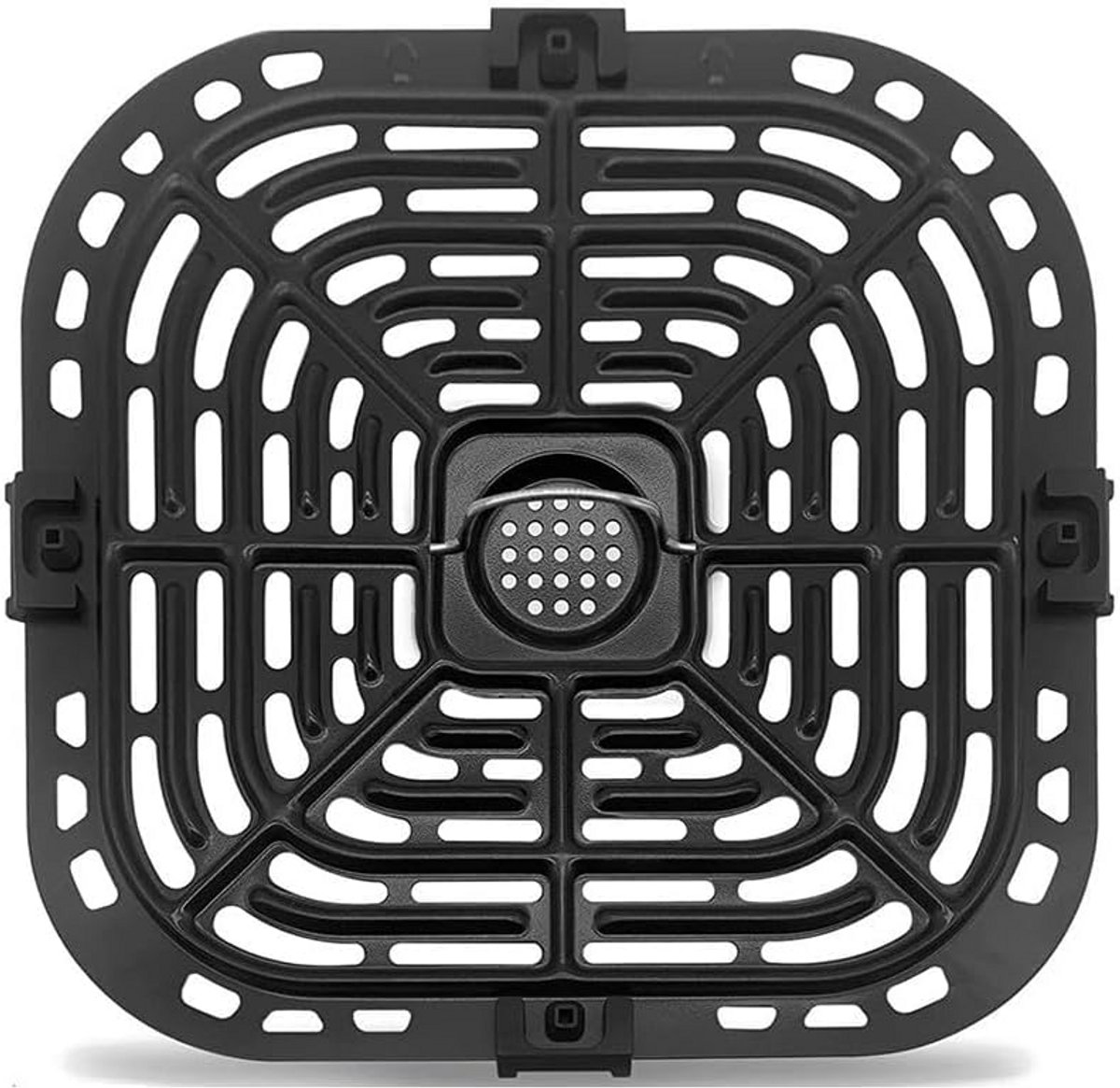 Anti-Aanbak Grillpan voor Airfryer - Crisper Plate Accessoire - 23x24 cm