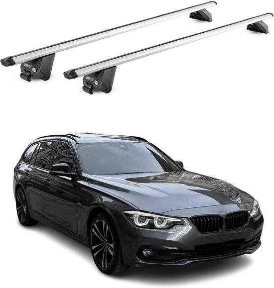 Ensemble de barres de toit pour BMW 3 Series Touring F31 G21 (2012-2025), Aluminium, 100 kg
