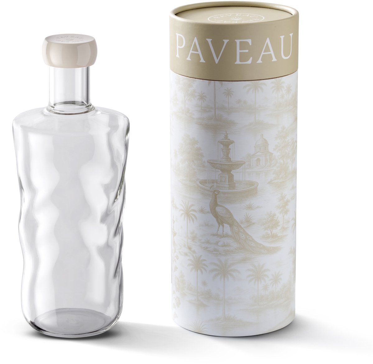 Paveau Swirl Wave - Glazen Waterkan (1,25L) - Herbruikbaar & Stijlvol Borosilicaatglas