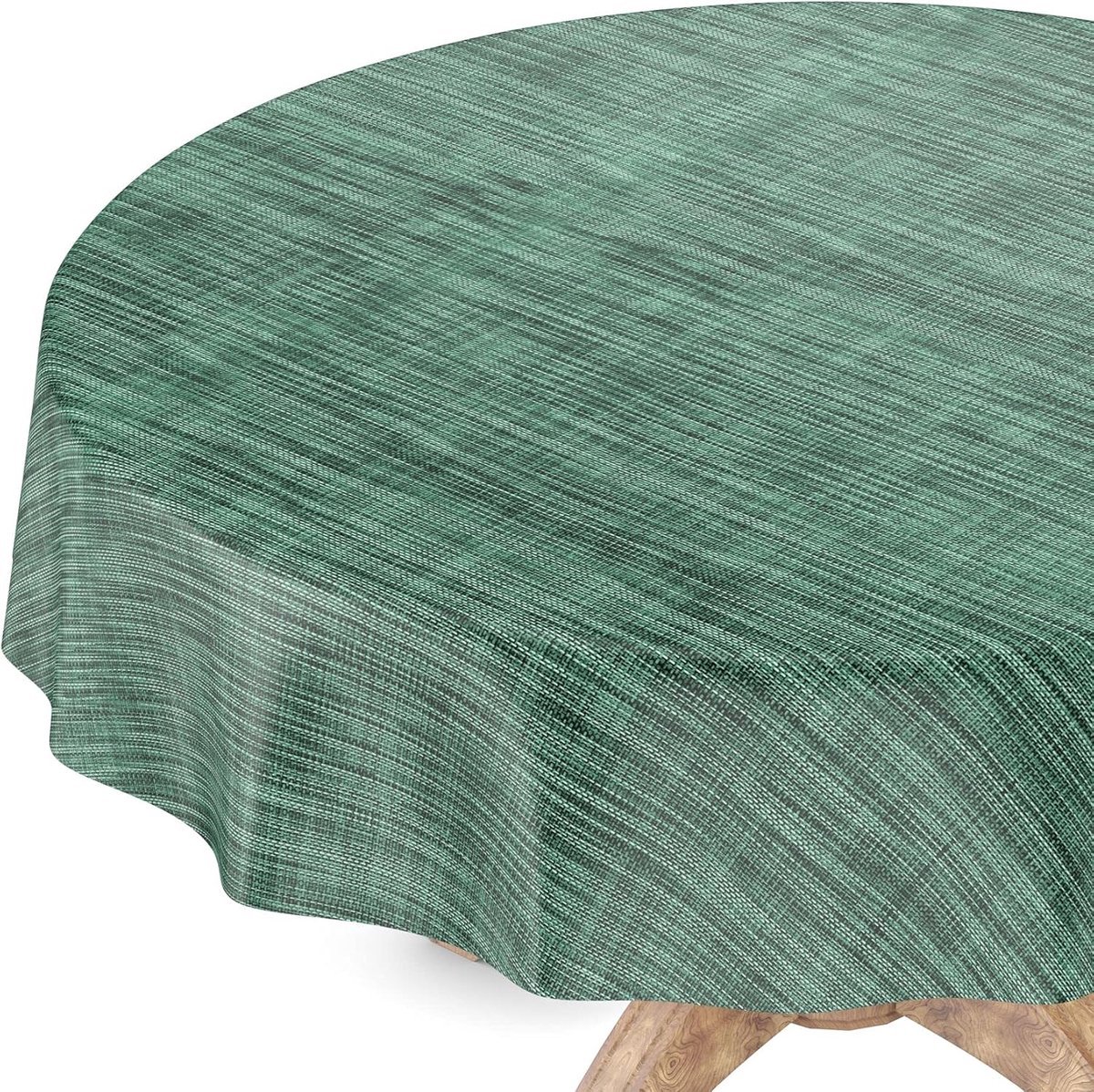 Stunq® Stijlvolle Waterafstotende Tafelkleed voor Tuin of Binnen, Rond, 120 cm, Donkergroen