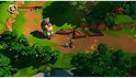 Gameplay: Een dikke Romein met een steen op zijn hoofd. Asterix met een speren.