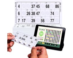 300 Bingo Sets met 90 Herbruikbare Bingokaarten en Gratis Online Spel - Bordspel voor Familie en Vrienden