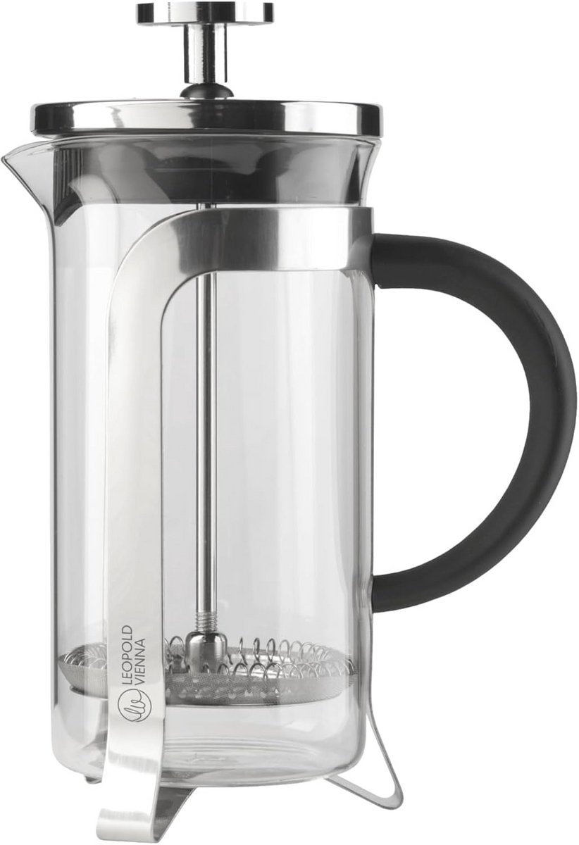 French Press Koffiezetapparaat 350 ml - Glans RVS voor 2 Kopjes