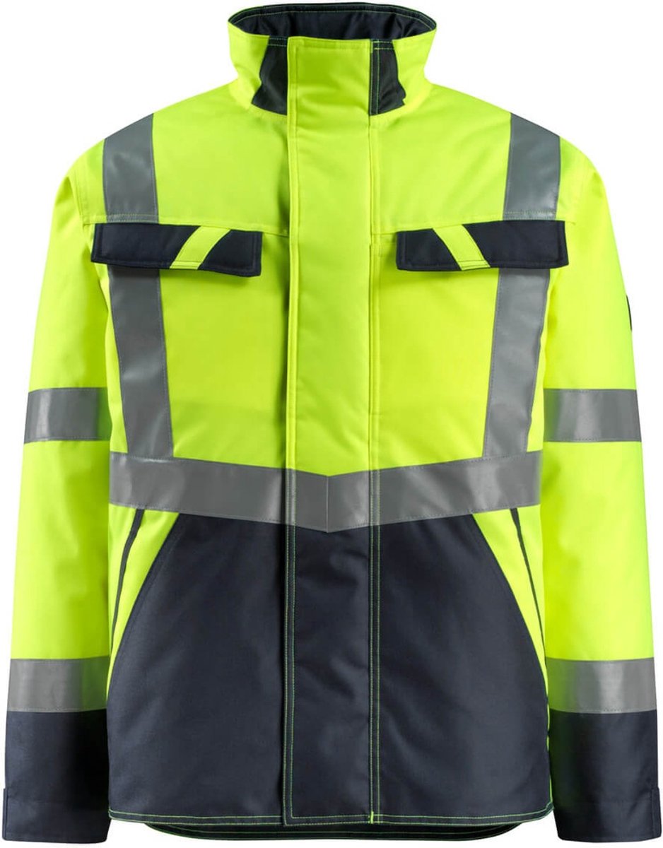 Mascot Safe Light Winterjas 15935-126 hi-vis /donkermarine Geel