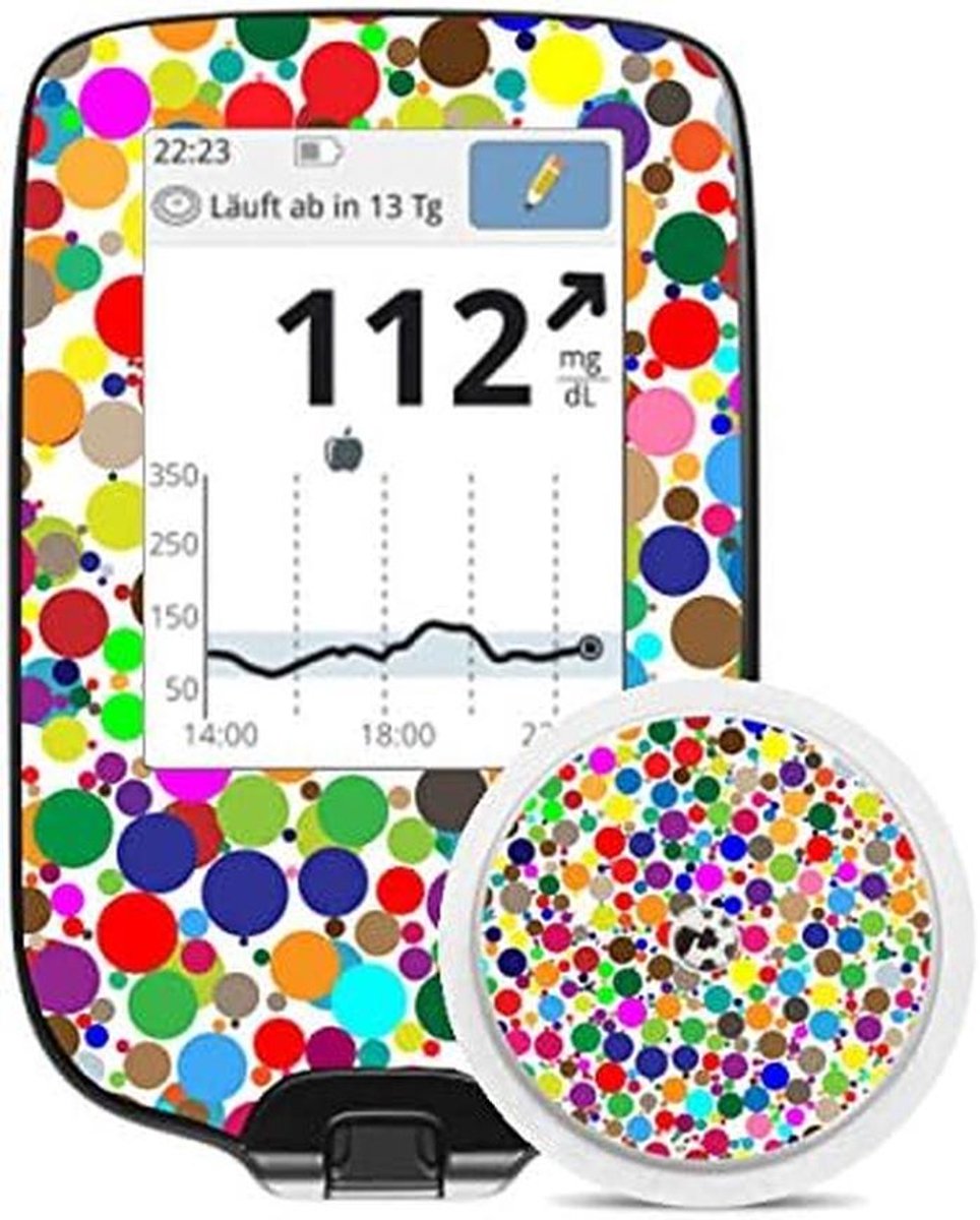 Decoratieve Sticker voor Glucosemeter - Vinyl Folie - Waterdicht en UV-bestendig
