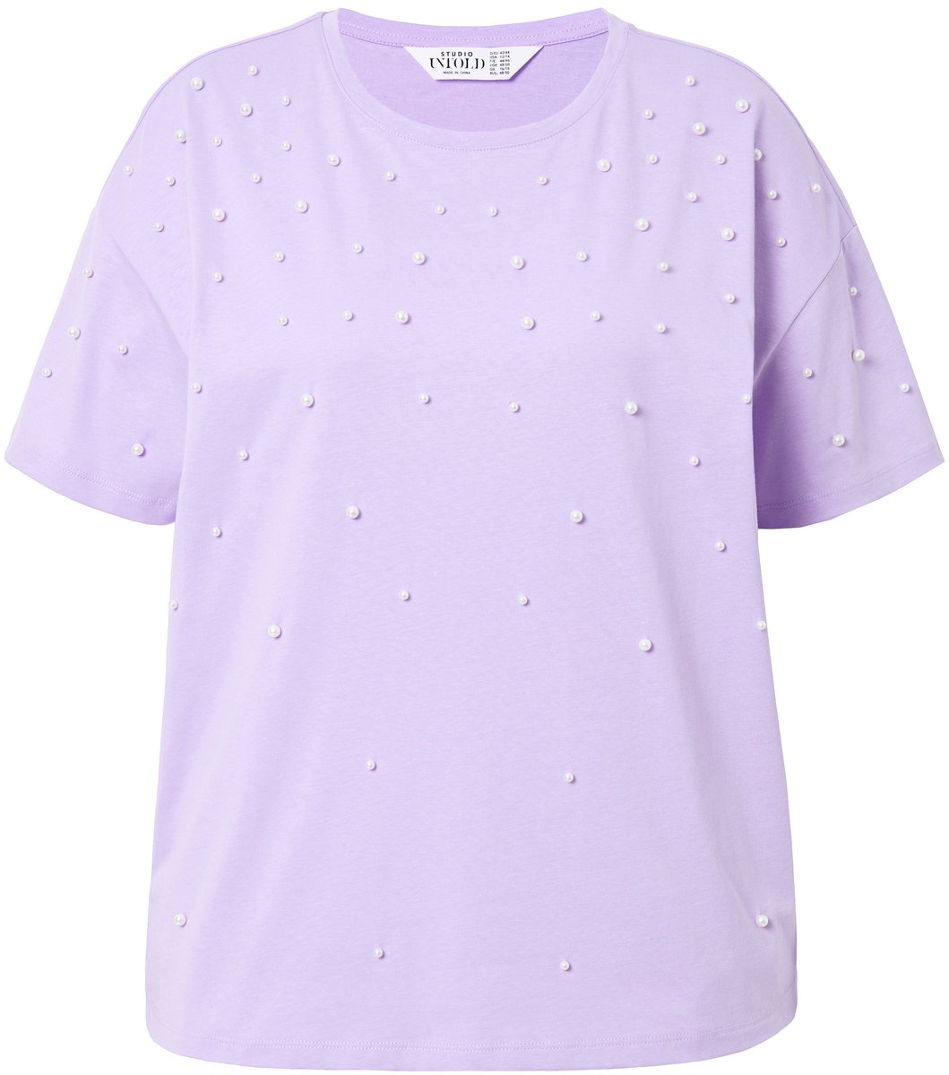 Studio Untold - Dames - T-shirt oversized sierparels halve mouw - Sering - Maat 42+