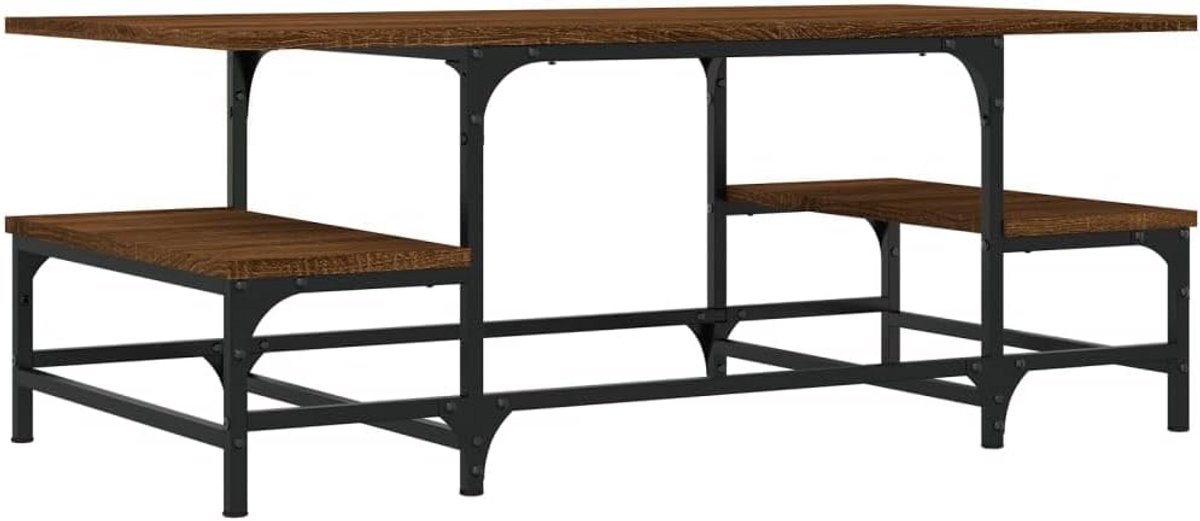 Salontafel 100x50.5x40 cm Gesneden Hout Eikenkleur