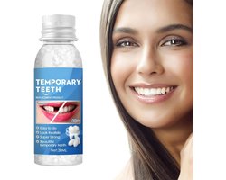 Tijdelijke Tandprothese Reparatiekit: Vormbaar, Veilig & Elastisch Materiaal voor 's-Avonds of Doe-Het-Zelf Vullingen