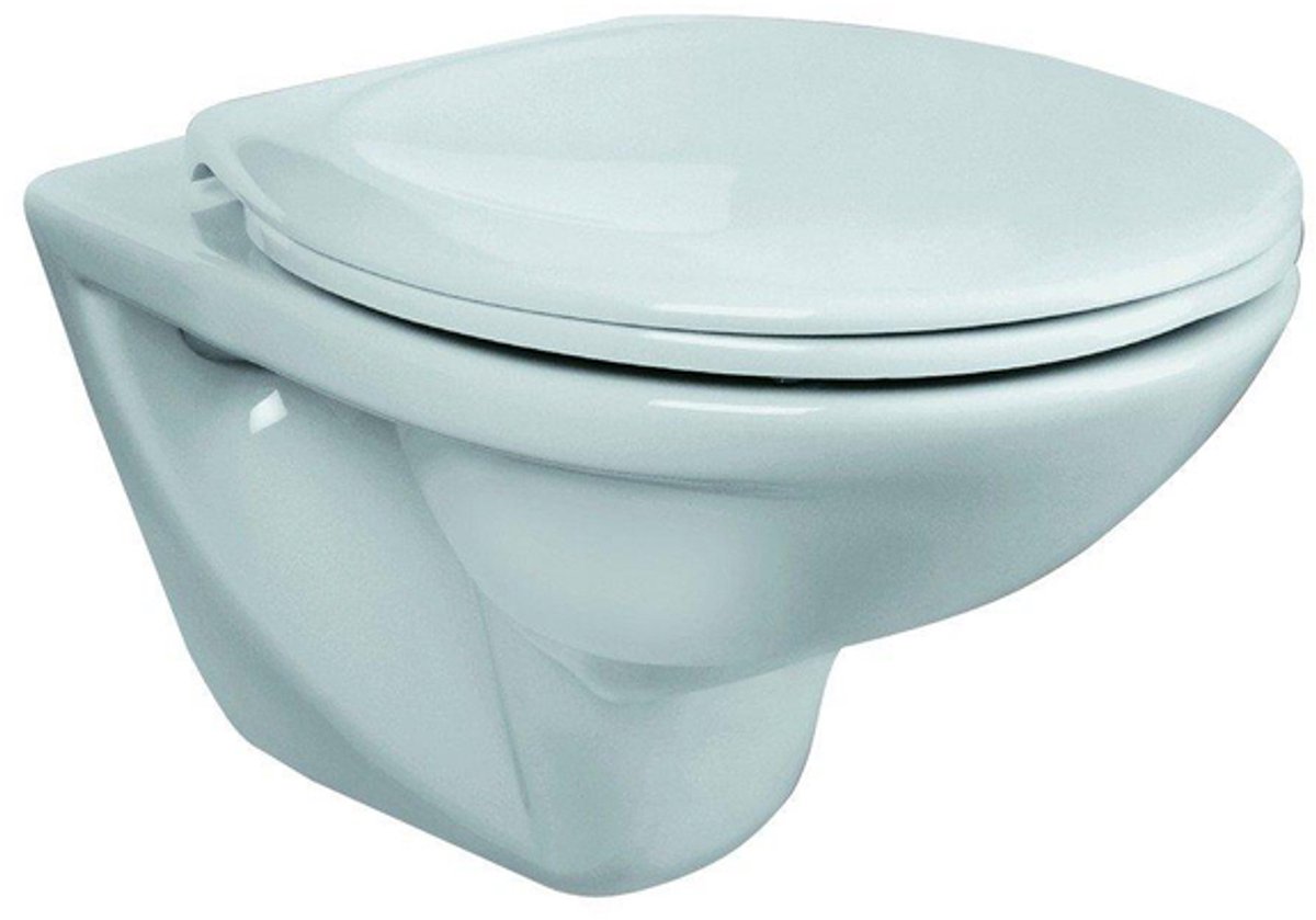 Nemo Start Star hangtoilet 355 x 530 mm porselein wit uitgang PK zonder toiletzitting Norm EN 997