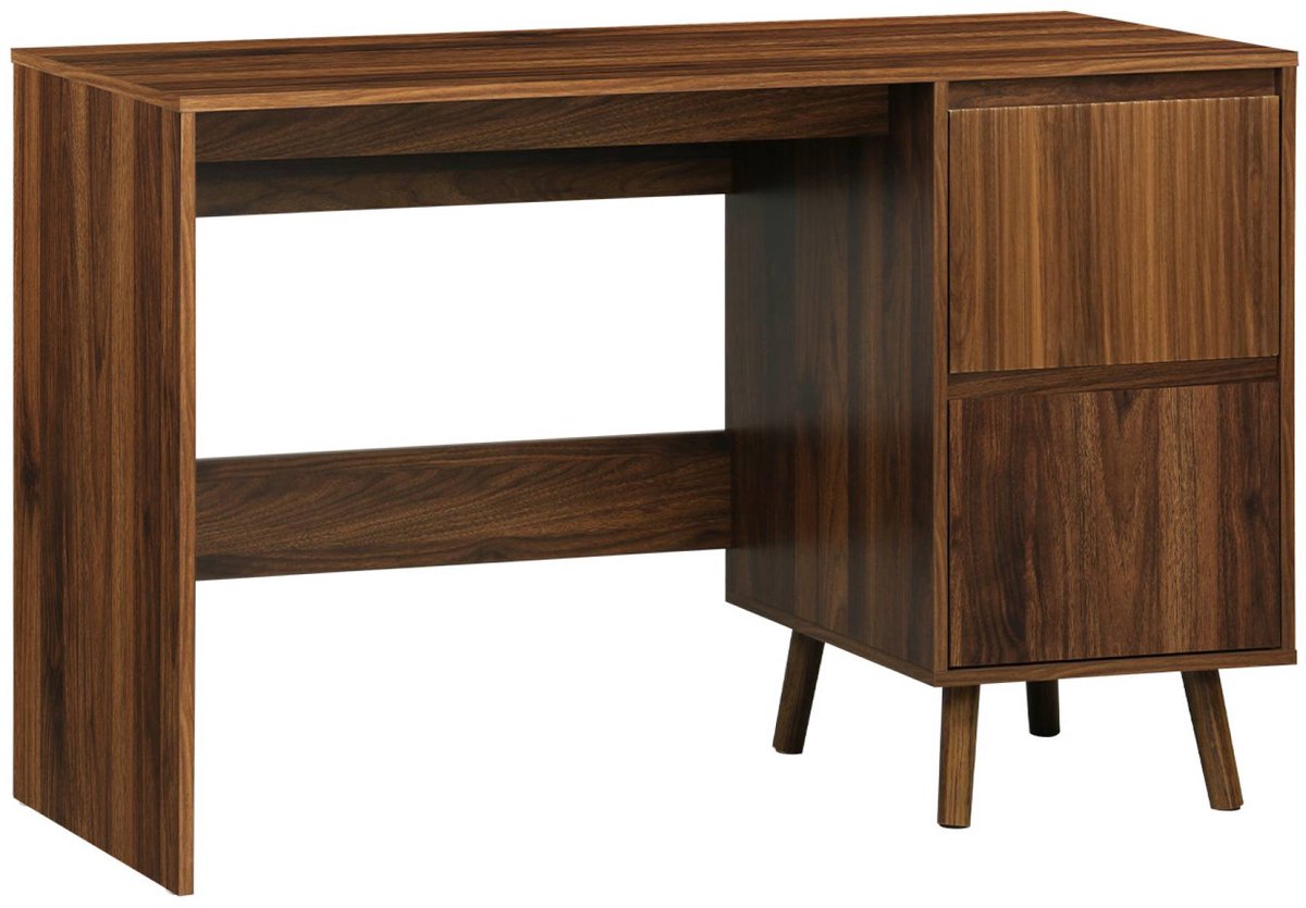 sweeek Scandinavisch bureau met 2 laden Walnoot