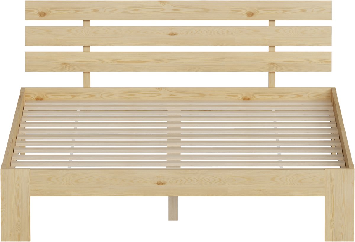 Houten bed met hoofdbord 140x200cm FINN