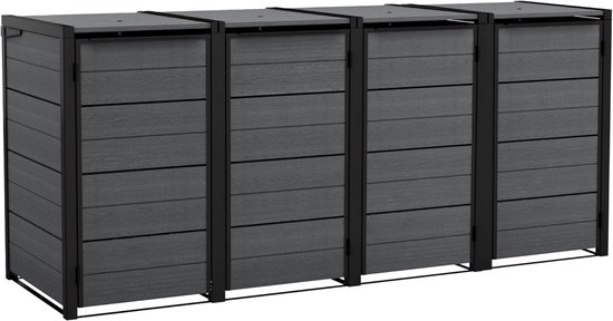 Peacoblue 2 stuks vuilniscontainerstickers, 38 x 82 cm, klimop, stickers, weerbestendig, grote vuilnisbakstickers voor buiten, voor oprit, tuin, muur, buiten- en binnendecoratie