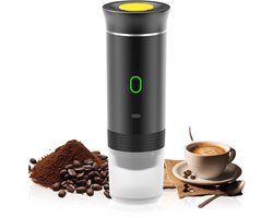 Milova Draagbaar koffiezetapparaat - Voor onderweg - Capsule koffie - Oplaadbaar - 3 in 1 - Koffiemachine - Espresso - Nespresso - Dolce Gusto