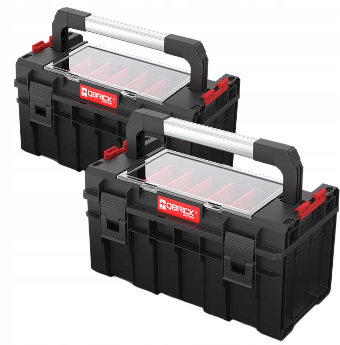 Qbrick PRO 500 Expert Gereedschapskist met Organizer - Set van 2