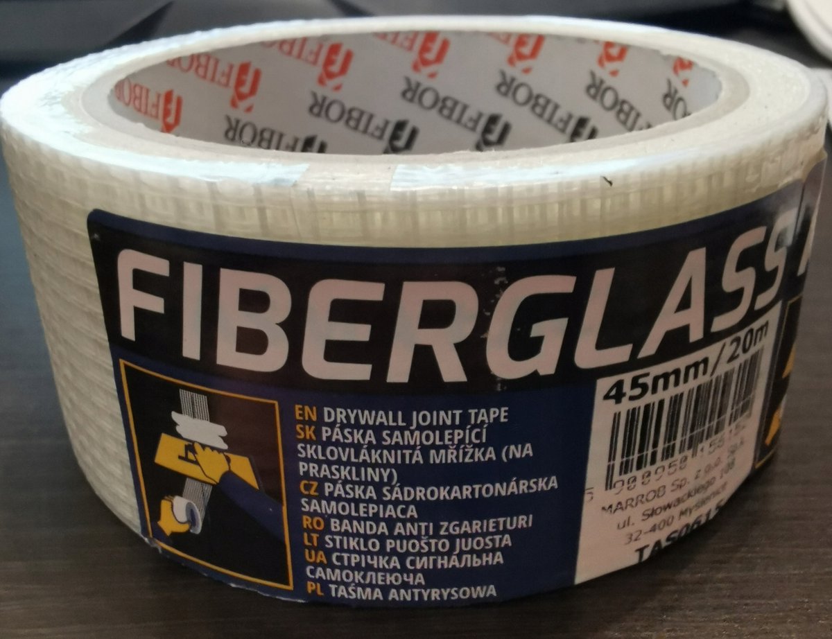 Gipsplaat voegband 45mm x 20m - Versterking en reparatie
