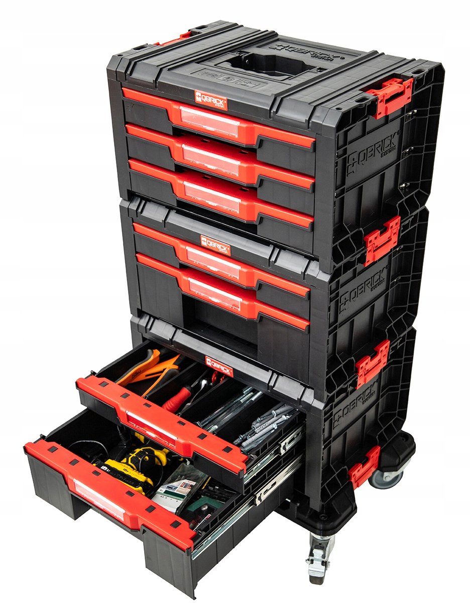 Qbrick System PRO Drawer Werkset 2.0 op wielen gereedschapskist