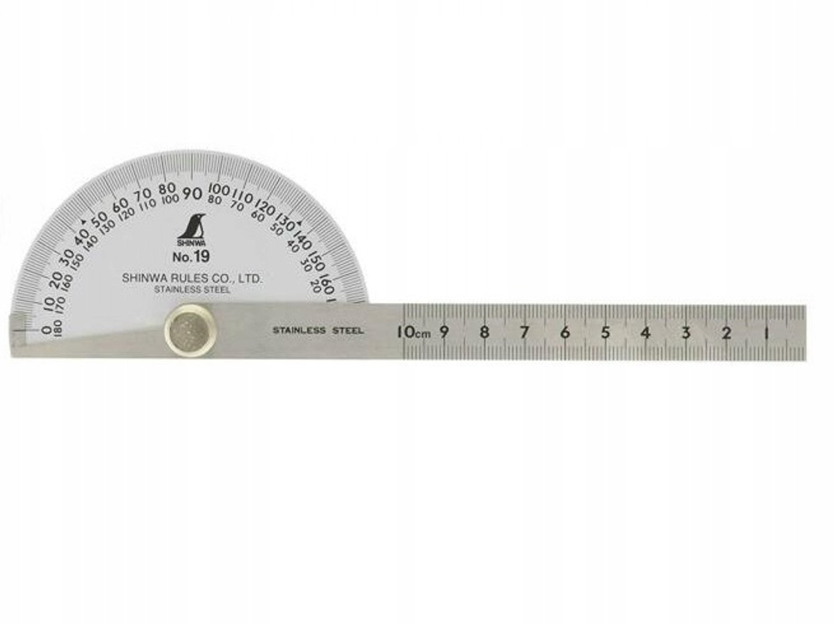Shinwa Verstelbare Hoekmeter 100mm - Roestvrij Staal