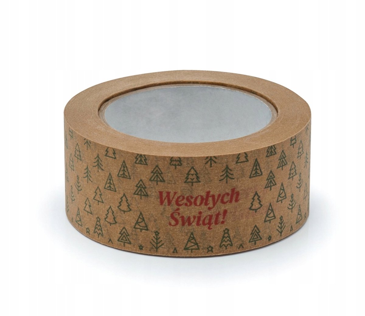 Kerst Inpak Tape Papier 48mm/50m - Vrolijk Kerstfeest & Kerstbomen