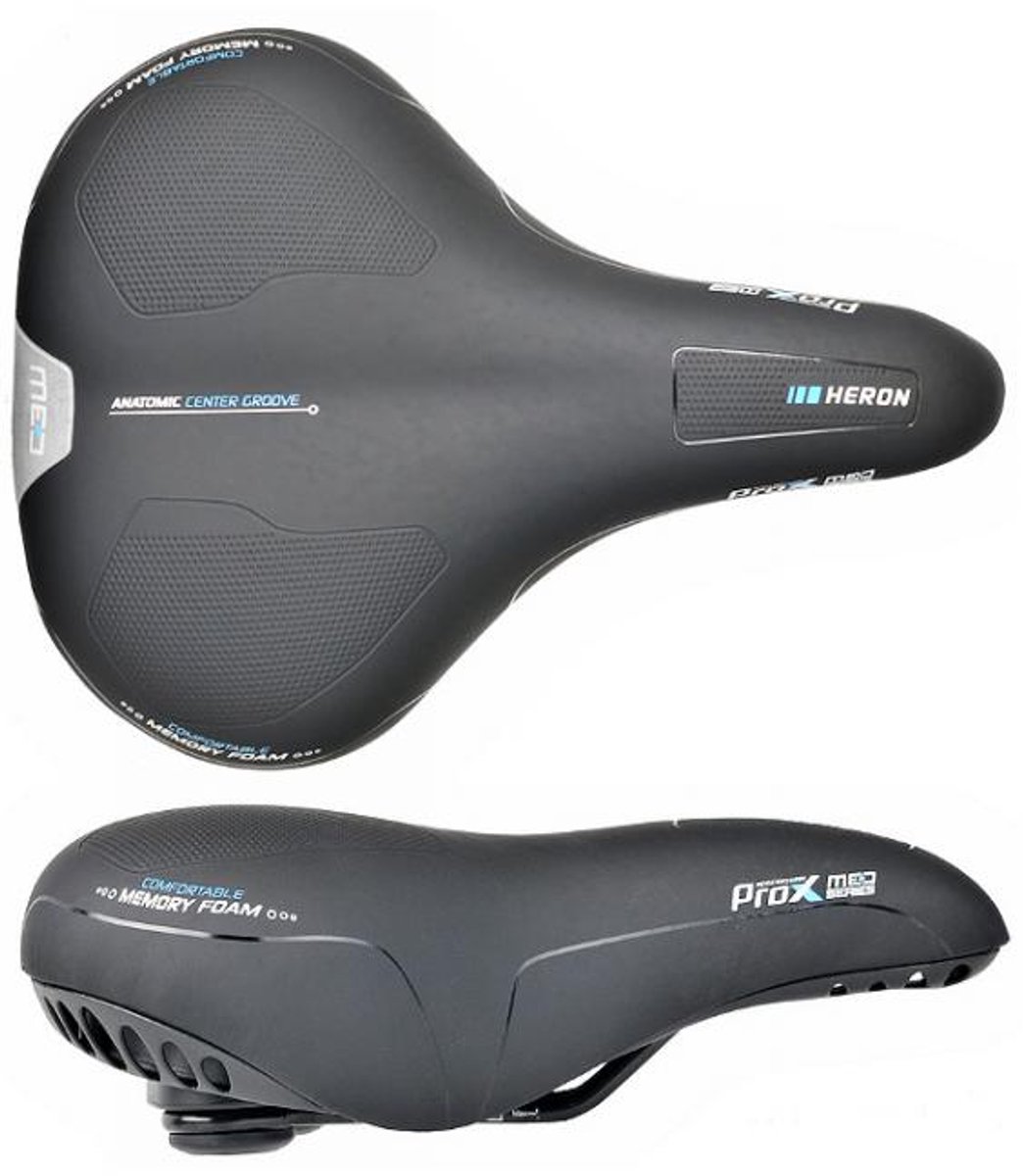 Prox Heron Met Fietszadel met Memory Foam - Comfortabel en Ergonomisch
