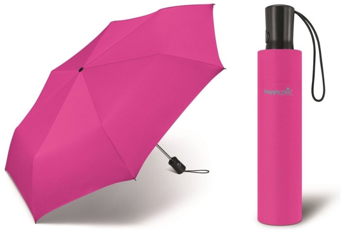 Happy Rain Automatische Paraplu Dames - Compact & Sterk - Roze