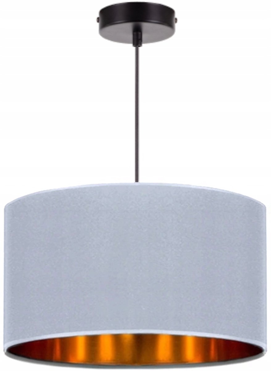 Merkloze Hanglamp met Stoffen Kap - 40 cm Diameter