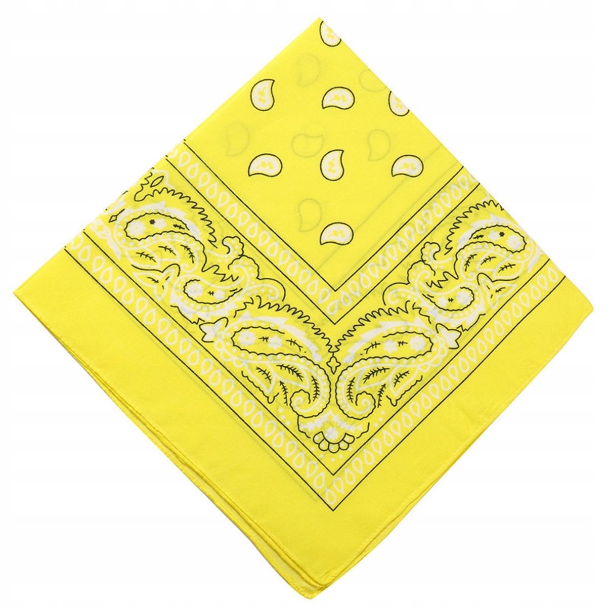 Gele Bandana Sjaal - 100% Katoen, Uniseks