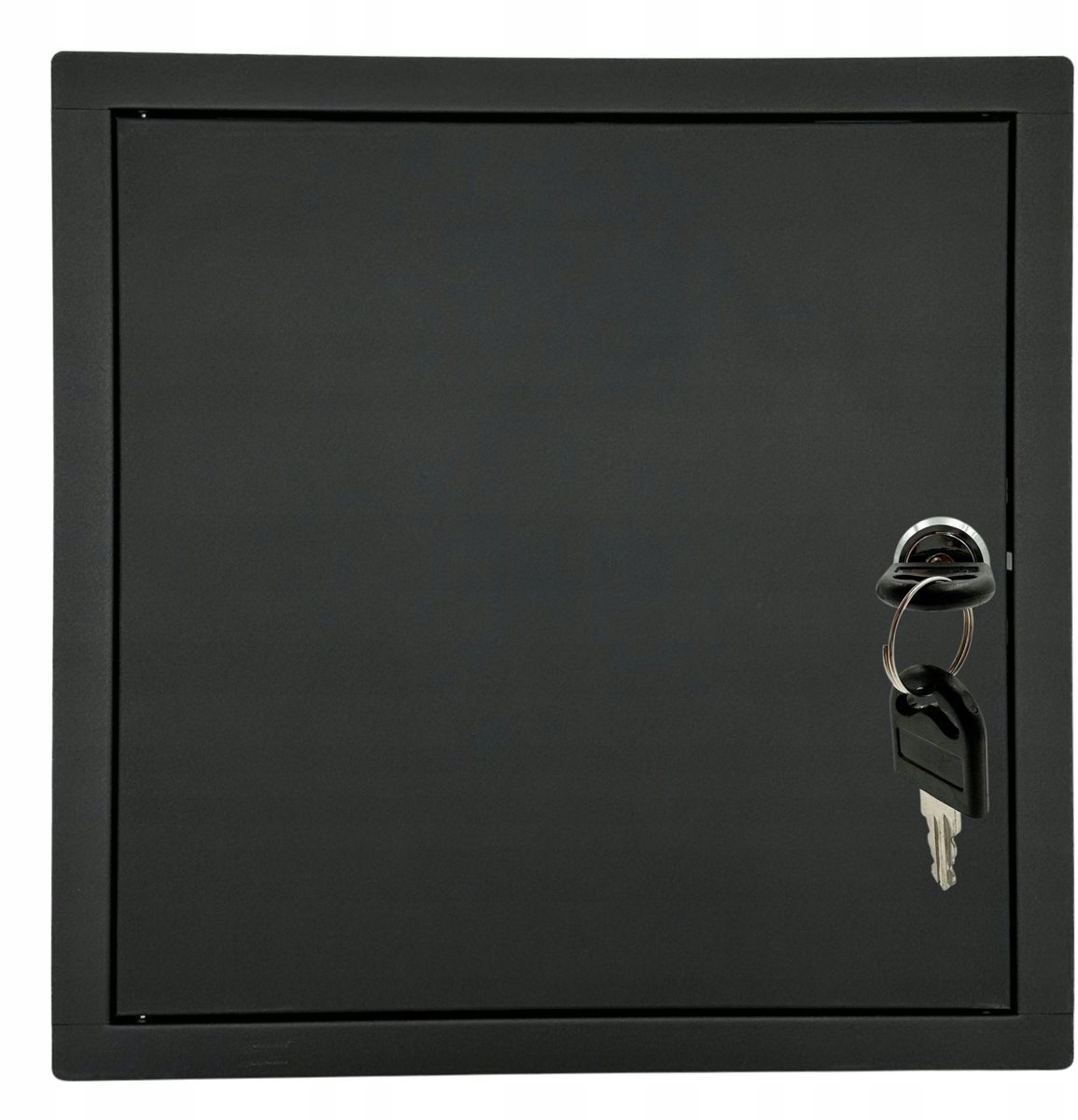 Metalen Luik 60x60cm Zwart met Sleutel - Toegangsdeur