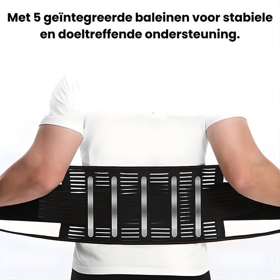 Rugbrace - Onderrug - Maat M - Rugband met Baleinen - Rug Brace voor ...