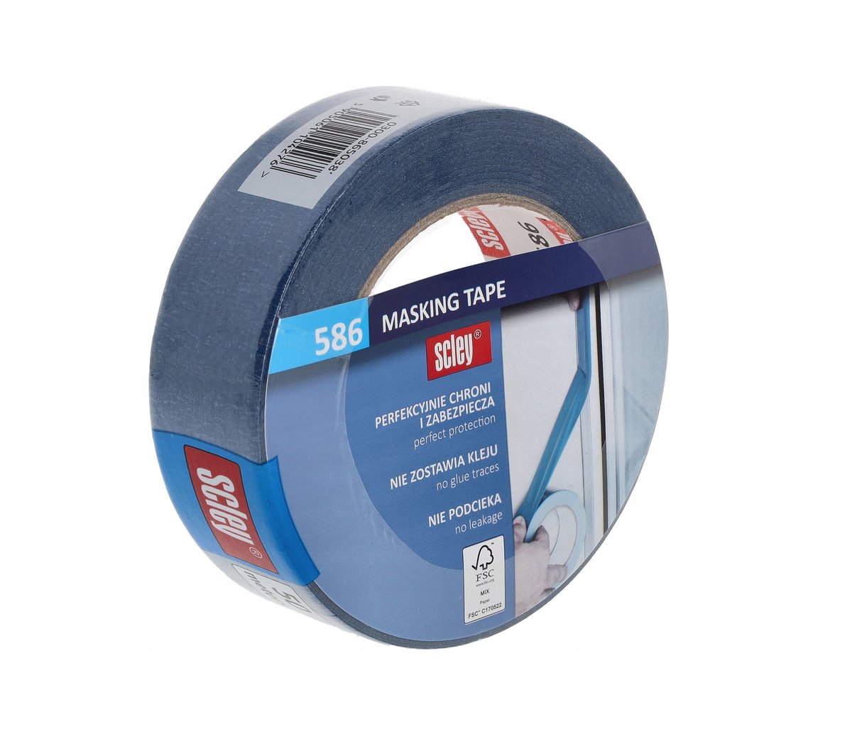 Scley 586 Blauwe SchilderTape 38mm x 50m - FSC Gecertificeerd