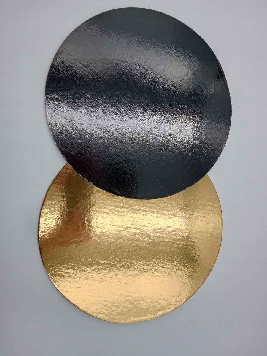 Goud-Zwarte Taartonderlegger 26 cm, 2400g - Stevig en Decoratief