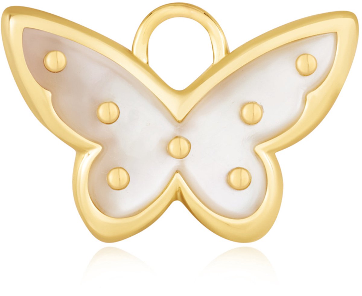 Ania Haie AH EC055-04G Pop Charms Dames Hanger - Sieraad - Zilver - Goudkleurig - 925 Zilver - Parel - 20 mm breed - 17 mm lang