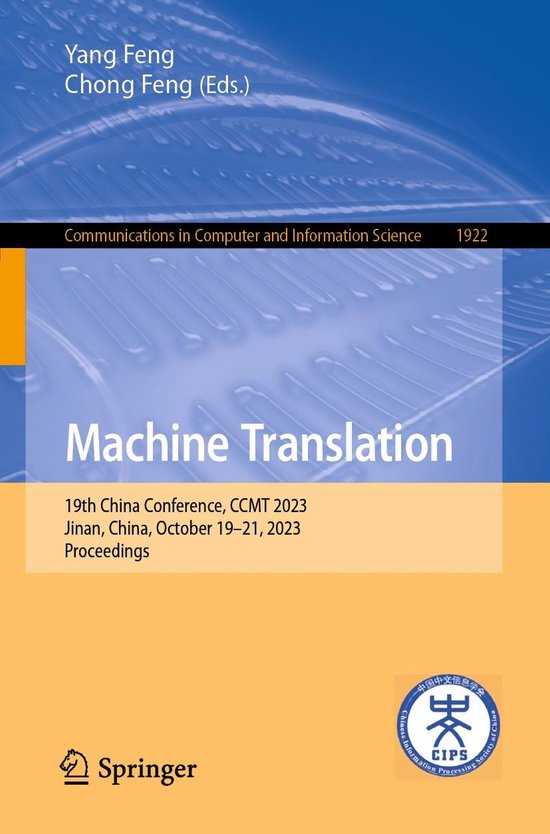 Springer Nature Proceedings Computer Science - Machine Trans ... - cover