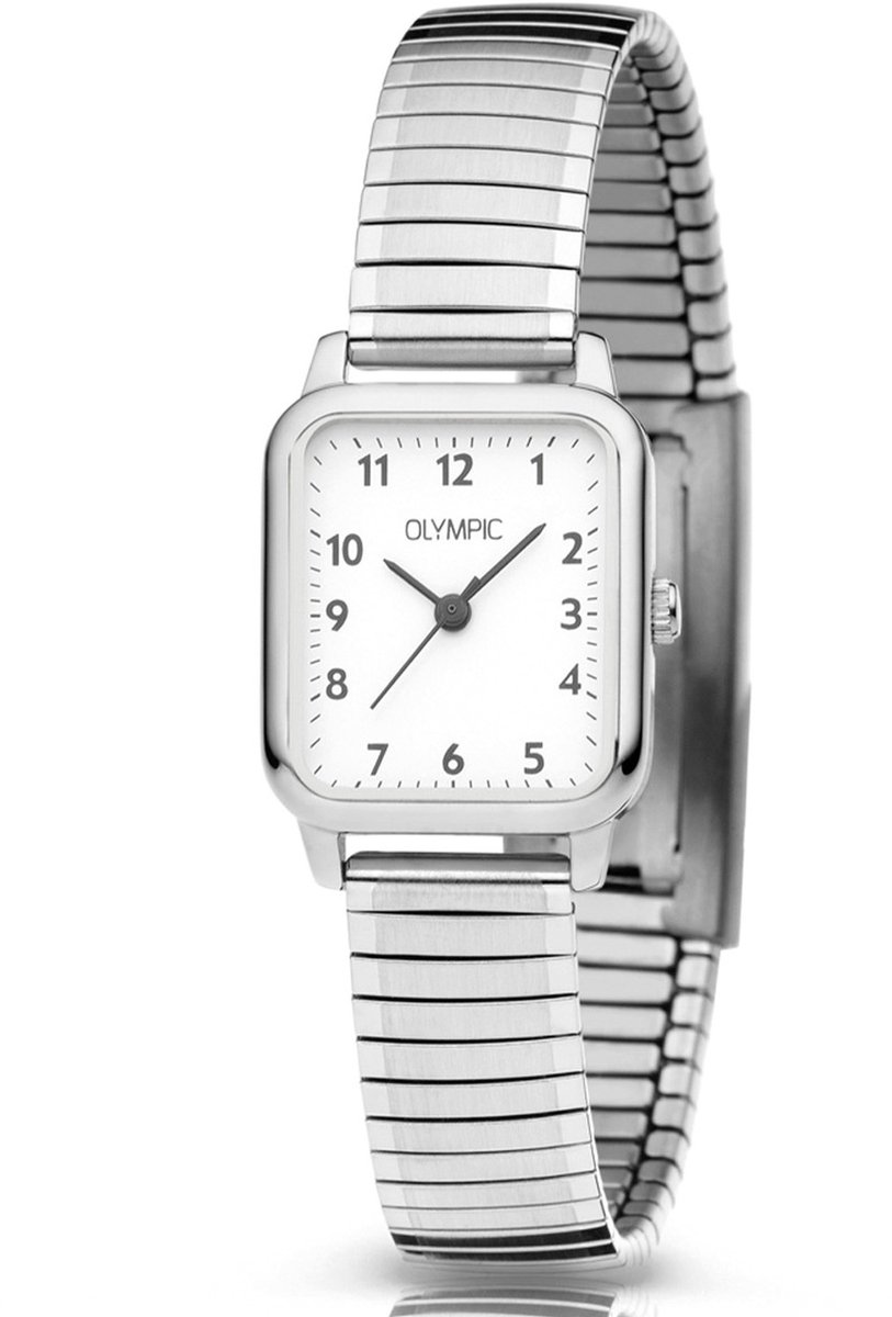 Olympic OL26DSS140 BRITT - Horloge - Staal - Wit - 20-23mm
