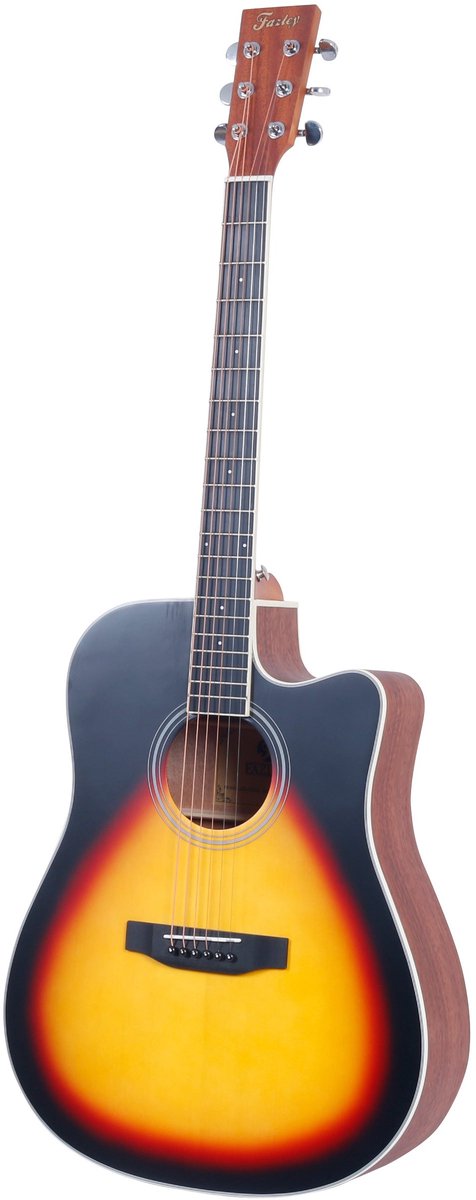 Fazley W70-DMSB ColourTune Dreadnought Matte Sunburst westerngitaar