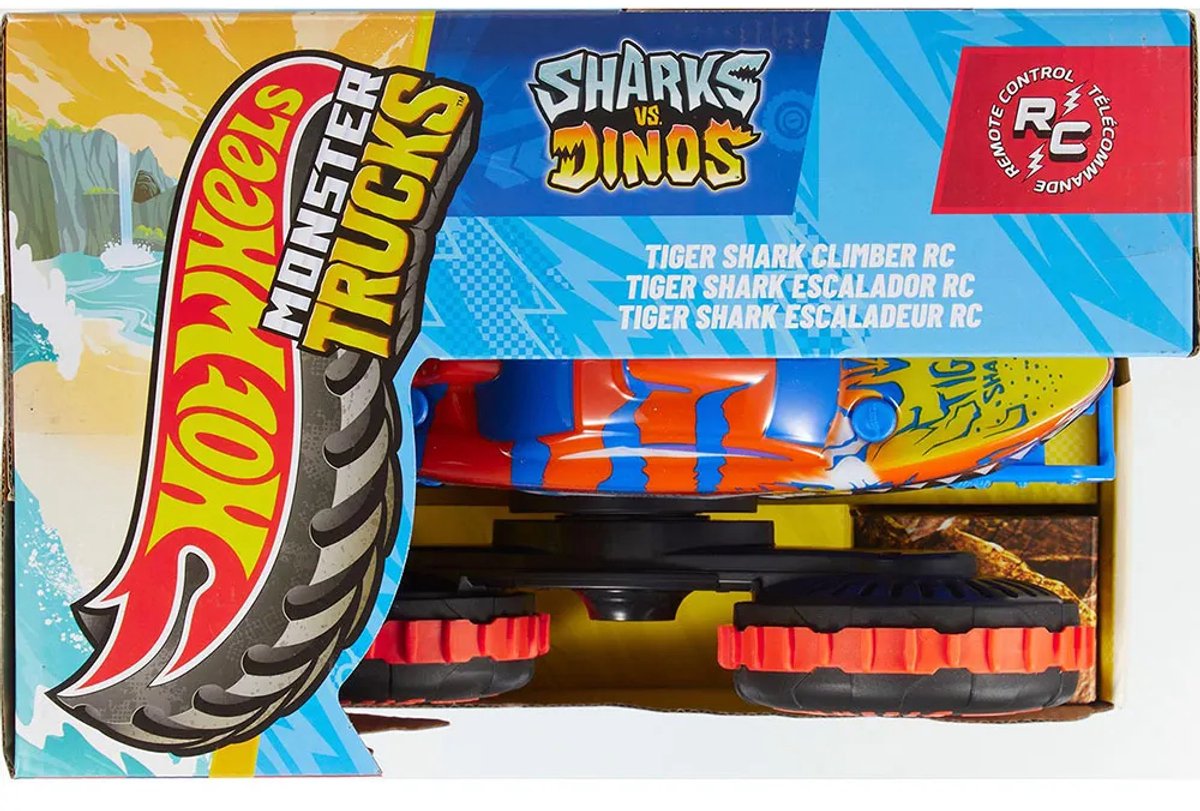 Hot Wheels Monstertrucks Tijgerhaaiklimmer - Voertuig met Afstandsbediening — afbeelding 9