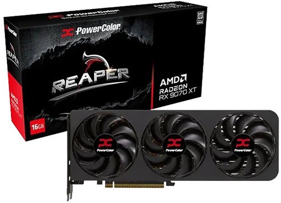 AMD Radeon RX 9070 XT 16GB GDDR6 Grafische Kaart PCIe 5.0 7680×4320 256-bit 4 Display-outputs