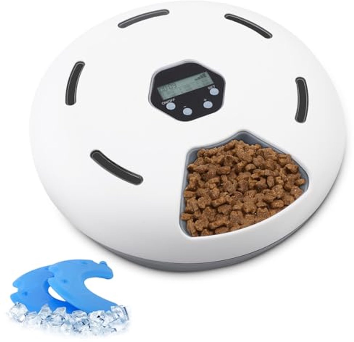 Automatische kattenvoerdispenser met timer – 6 maaltijden en behoud van versheid