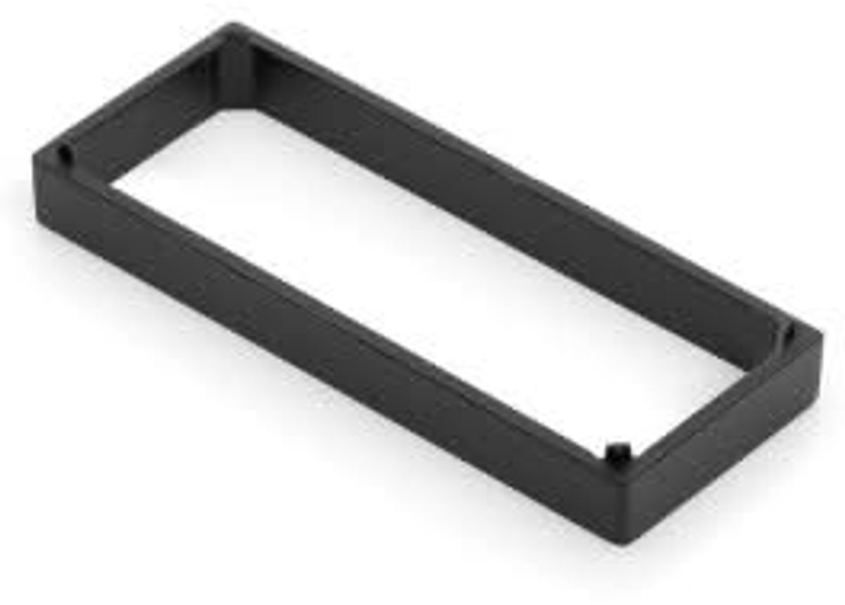 Dulimex Onderlegplaat smal raamboom zwart epoxy coatingy
