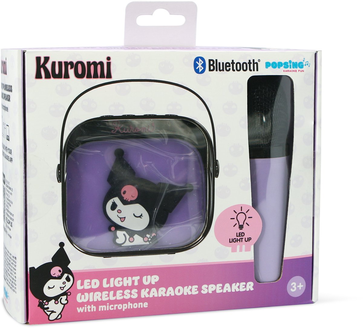 Kuromi - karaoke set voor kinderen - draadloze microfoon en speaker - met lichteffecten en stemeffecten — afbeelding 13