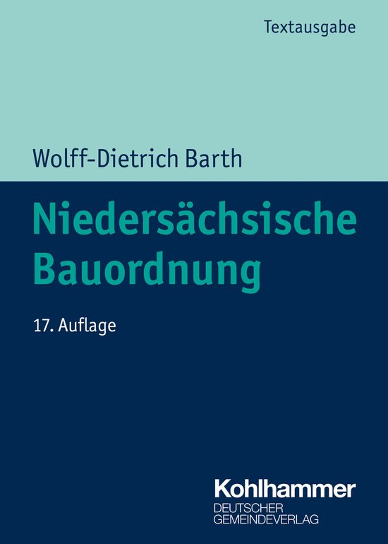 Niedersächsische Bauordnung - cover