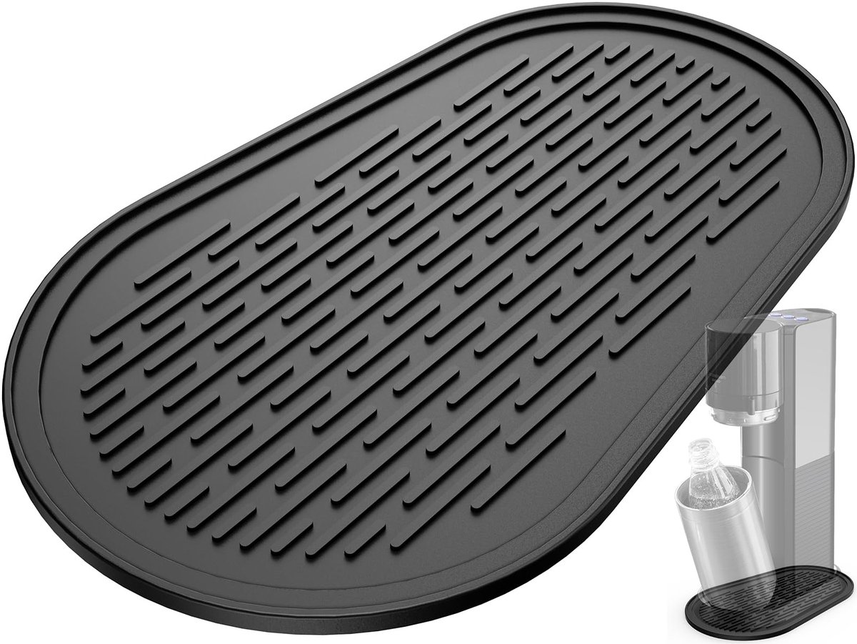 Unyqoos® Siliconen afdruipmat voor bruiswatertoestellen met antislip en stabiliteit