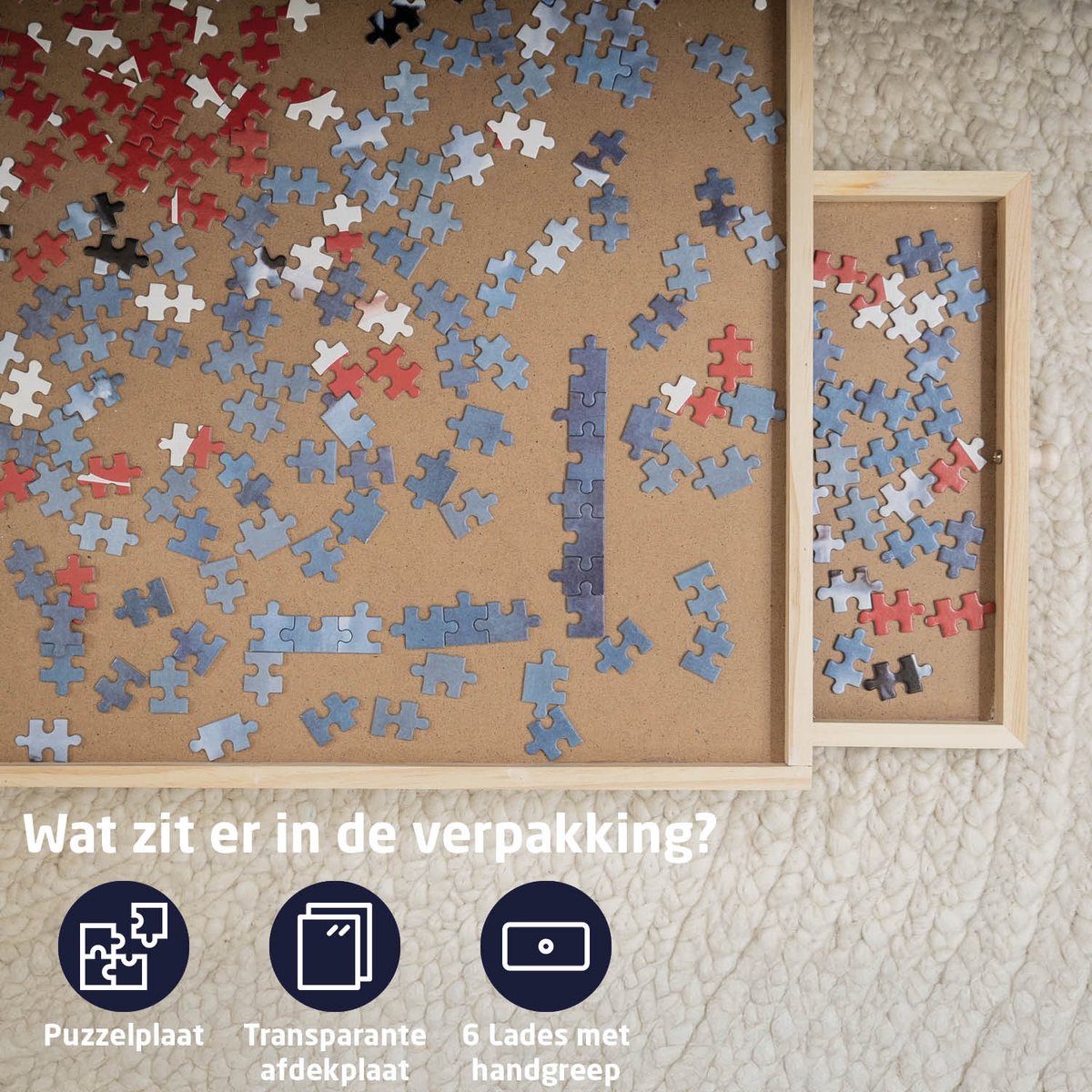 BREND BR-2216 Puzzelplaat voor 1.000 stukjes