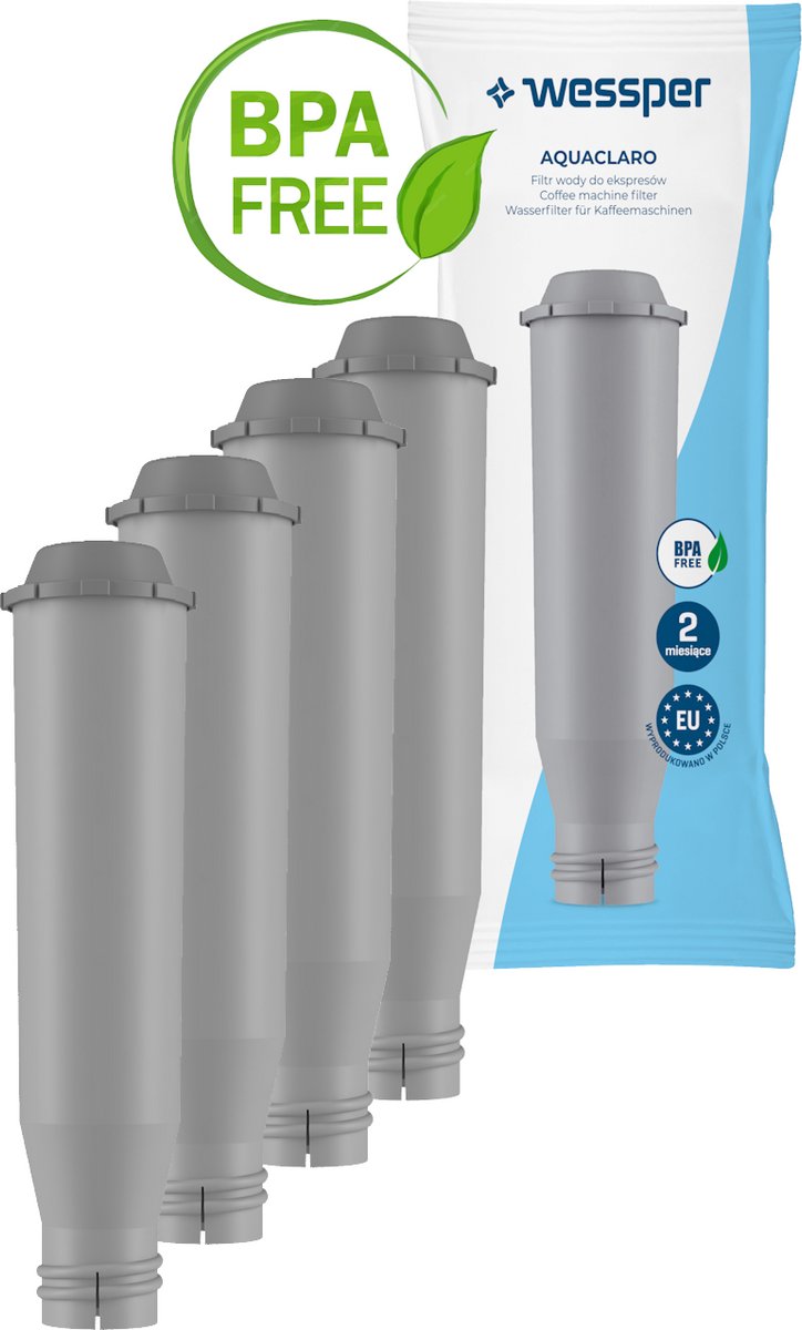 Waterfilter voor Melitta - Krups- Gaggenau - Neff - Nivona - F08801 - F088 - TZ6003 - NIRF700 - TZ60003 - 4 Stuks